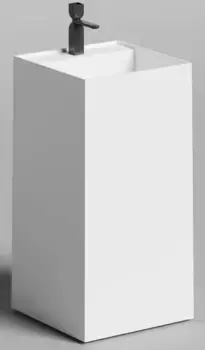 Раковина «Salini» Armonia Square Top 01 S-Sense искусственный камень белая глянцевая