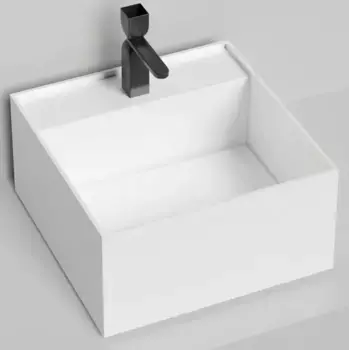 Раковина «Salini» Armonia Square Top 02 45/45 S-Sense искусственный камень белая глянцевая