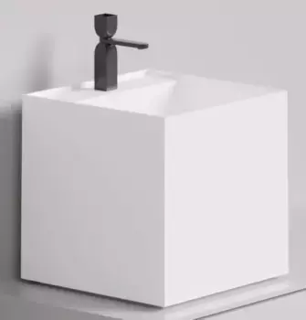 Раковина «Salini» Armonia Square Top 03 45/45 S-Sense искусственный камень белая глянцевая