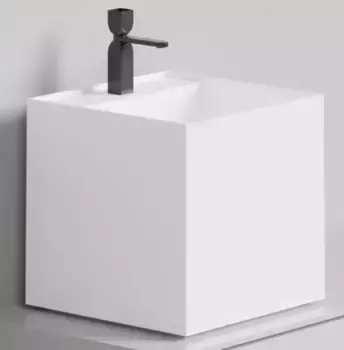 Раковина «Salini» Armonia Square Top 03 45/45 S-Sense искусственный камень белая глянцевая