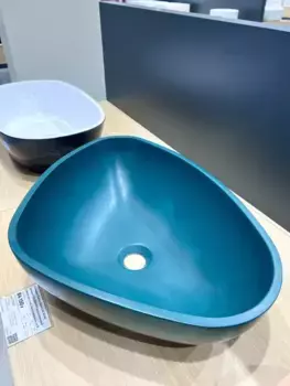 Раковина «Salini» Gloria 06 56/40 матовая 1102206MRF искусственный камень цвет под заказ (покраска по RAL полностью)