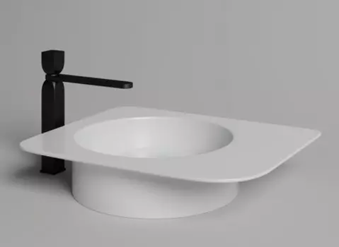 Раковина «Salini» Ninfea 02 55/48 110521M искусственный камень белая