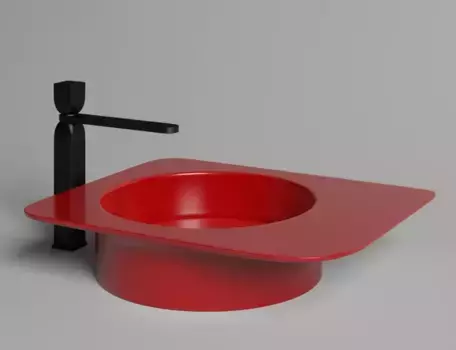 Раковина «Salini» Ninfea 02 55/48 110521MRF искусственный камень цвет под заказ (покраска по RAL полностью)