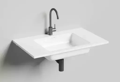 Раковина «Salini» Onda 80/50 1402201M искусственный камень белая