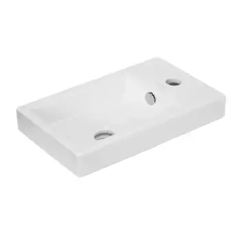 Раковина «Sanita Luxe» Fest 40/24 WB.FN/Fest/40-C/WHT.G/S1 фарфоровая белая