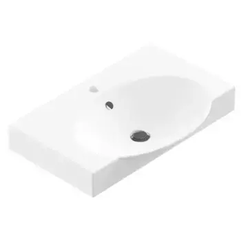 Раковина «Sanita Luxe» Infinity 65 на кронштейнах INF65SLWB01KR фарфоровая белая