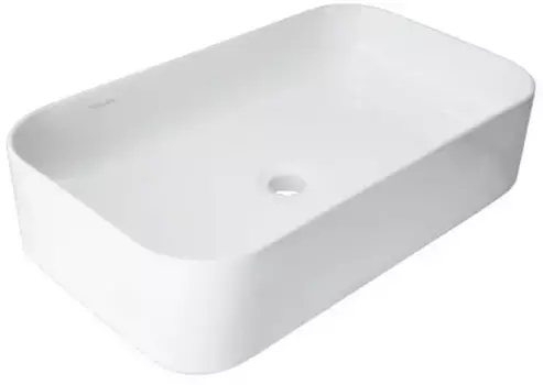 Раковина «Sanita Luxe» Infinity Slim 60/36 WB.CT/Infinity/60-N.Slim/WHT.G/S1 фарфоровая белая