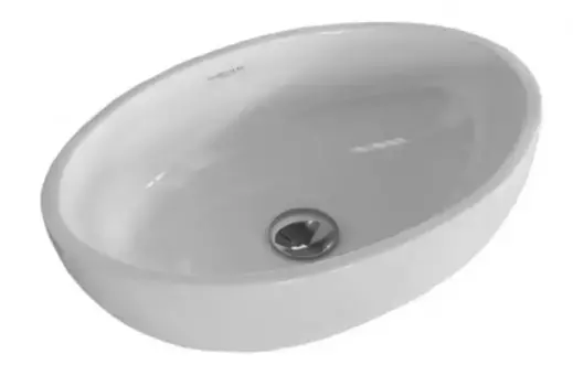 Раковина «Sanita Luxe» Ringo 53/34 WB.CT/Ringo/53-N/WHT.G/S1 фарфоровая белая