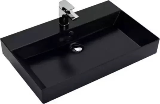 Раковина «Sanovit» Stance 85 черная фаянсовая чёрная