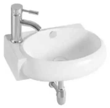 Раковина угловая «Акватек» AQ5303-00 фарфоровая белая левая