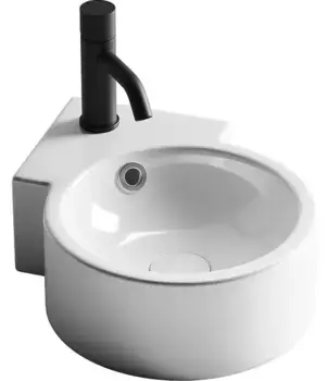 Раковина угловая «Ceramica Nova» Element 31/43 CN5019 фарфоровая белая