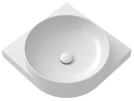 Раковина угловая «Ravak» Yard 45/45 фарфоровая белая