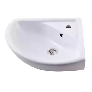 Раковина угловая «Rosa» Элегия 46 фарфоровая