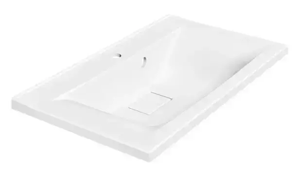 Раковина «Vincea» 65/45 VCB-3M650W литьевой мрамор белая