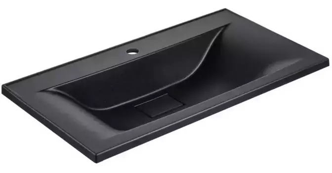 Раковина «Vincea» 80/45 VCB-3M800B искусственный камень черная