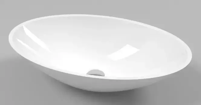 Раковина «Whitecross» Aquamarine 56/35 искусственный камень белая