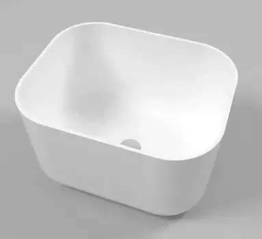 Раковина «Whitecross» Lazurit 50/40 искусственный камень белая