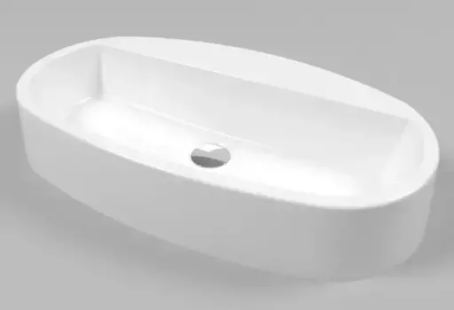 Раковина «Whitecross» Obsidian D 65/37 искусственный камень белая