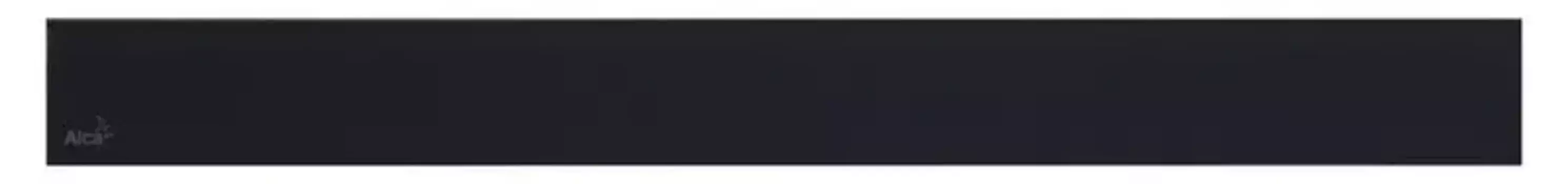 Решетка «AlcaPlast» Glass 850 чёрное стекло