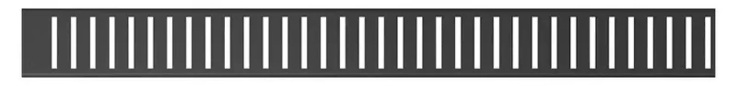 Решётка «AlcaPlast» Pure 750 чёрная матовая