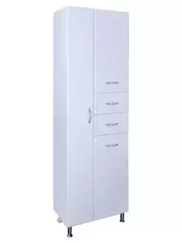 Шкаф «Bellezza» Эконом 60 Н с корзиной белый