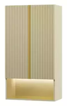 Шкаф «Brevita» Vega 60 подвесной кремовый/золото