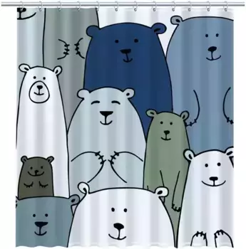 Штора для ванной «Fixsen» Desing FX-2503 180/200 bear