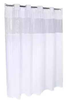 Штора для ванной «Fixsen» FX-5115E 180/180 белая/прозрачная