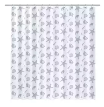 Штора для ванной «Fixsen» Laguna FX-1501A 180/200 белая/рисунок