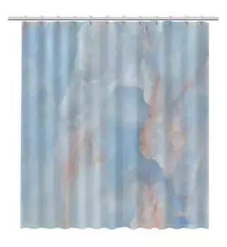 Штора для ванной «Fixsen» Onyx FX-2516 180/200 голубая
