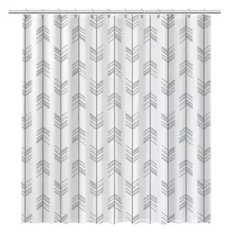 Штора для ванной «Fixsen» Savoy FX-1510 180/200 белая/узоры