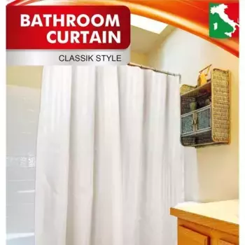 Штора для ванной «Fora» Полоска 180/180 бежевый