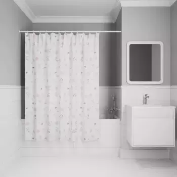 Штора для ванной «Iddis» Base BF01P18i11 180/200 белая