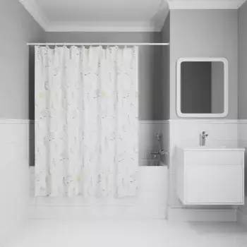 Штора для ванной «Iddis» Base BF02P18i11 180/200 белая