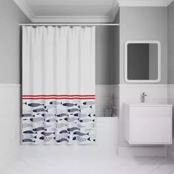 Штора для ванной «Iddis» Base BO04P18i11 180/200 белая