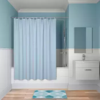 Штора для ванной «Iddis» Basic B70P218i11 180/200 голубая