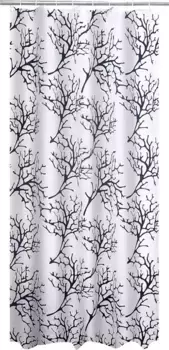 Штора для ванной «Ridder» Clown 403210 180/200 белая/чёрная