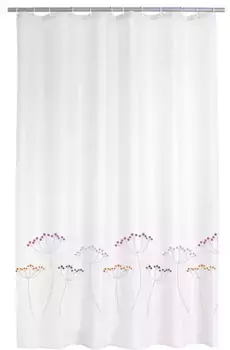 Штора для ванной «Ridder» Flora 4111300 180/200 белая