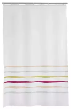 Штора для ванной «Ridder» San 46920 180/200 белая/мультиколор