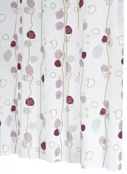 Штора для ванной «Ridder» Soaring 42391 180/200 белая/фиолетовая