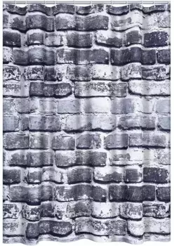 Штора для ванной «Ridder» Wall 4201317 180/200 серая