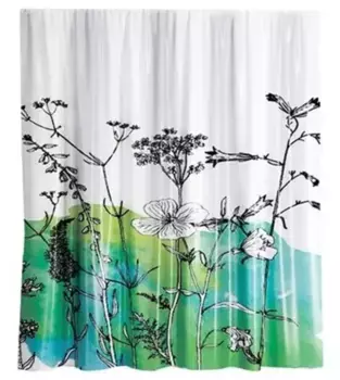 Штора для ванной «WasserKRAFT» Dill SC-39101 180/200 белая/рисунок