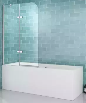 Шторка на ванну стеклянная «Abber» Ewiges Wasser AG51120 120/140 прозрачная/хром универсальная