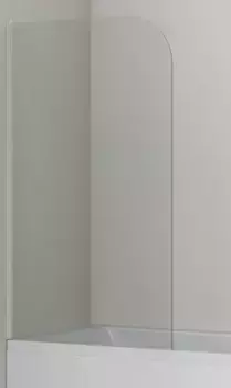 Шторка на ванну стеклянная «Agger» A02-080TCR 80/140 прозрачная/хром универсальная