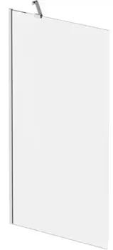 Шторка на ванну стеклянная «AM.PM Plus» Gem Plus 80/140 прозрачная/хром универсальная