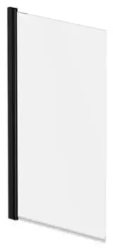 Шторка на ванну стеклянная «Am.Pm» W90BS-D080-140BT 80/140 прозрачная/чёрная матовая универсальная