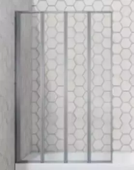 Шторка на ванну стеклянная «Ambassador» Bath Screens 16041112 120/140 прозрачная/хром универсальная