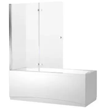 Шторка на ванну стеклянная «Aquanet» NF6222-hinge Beta 4 122/140 прозрачная/хром универсальная