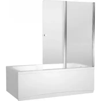 Шторка на ванну стеклянная «Aquanet» NF6222-pivot Alfa 4 122/140 прозрачная/хром универсальная