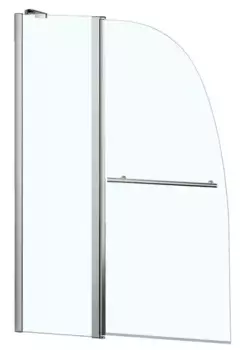 Шторка на ванну стеклянная «Azario» Boston 142B 100/140 прозрачная универсальная